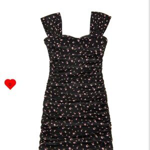 Katie J NYC Black Floral Dress sz XL (14) Worn Once!